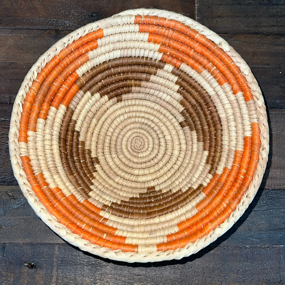 Vintage Native American Style Basket 9” EUC